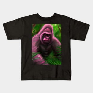 Pink Gorilla Kids T-Shirt